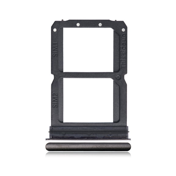Replacement Dual Sim Card Tray Compatible For OnePlus 6T (A6010 / A6013) (Midnight Black)