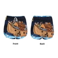thumbnail image 5 of Lsque Ocean Scene with Noah's Ark Printed Women's Running Shorts with Liner Pockets,Elastic Quick Dry Workout Athletic Gym Yoga Shorts,Womens High Waist Shorts-Small, 5 of 9