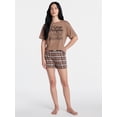 thumbnail image 2 of Peanuts Snoopy Women's and Women's Plus Great Pumpkin Tee and Shorts Sleep Set, 2-Piece, Sizes XS-2X, 2 of 5