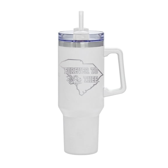 White South Carolina Gamecocks 40oz. Rocky My State Tumbler