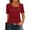 Blue, variant on LWavelet Women's Puff Sleeve Blouse Short Sleeve Tops Asymmetrical Neck Button Decor Casual Basic Tee Blue S
