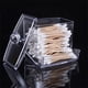 thumbnail image 5 of Porta hisopos acrílico Portátil Transparente Almohadilla de maquillaje Recipiente para cosméticos Organizador de joyas, 5 of 8