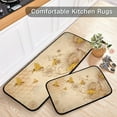 thumbnail image 4 of Retro Honey Bees Wildflowers Kitchen Mat Set of 2 Anti-Fatigue Kitchen Rug Set Non Slip Foam Cushioned Kitchen Runner Rugs and Mats Comfort Standing Mat for Farmhouse Doormat Laundry, 4 of 6