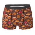 thumbnail image 6 of Men's Boxer Briefs, Retro cartoon Mushrooms Soft Comfy Mens Underwear Boxer Briefs Breathable With Widen Waist, 6 of 7