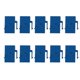 thumbnail image 2 of Conector RJ45 Cat6 shaofei 10 piezas Acoplador de extensión Ethernet azul, 2 of 5