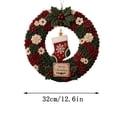 thumbnail image 2 of LOWLHOME Christmas 3D Fabric Poke Wreath DIY Kit, Christmas Wreath DIY Kit for Adults, Holiday Fabric Garland Art Kit for Beginner Making Kit & Door Decor (Santa), 2 of 6
