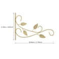thumbnail image 2 of SWETRACE 1Ud Soporte De Pared Para Macetas Dorado Soporte Decorativo Para Plantas De Hierro Resistente, 2 of 8
