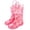 Red, variant on Rain Boots for Kids Boys Girls Colorful Cartoon Print Water Shoes Toddler Jumping Outdoor Travel Waterproof Boots