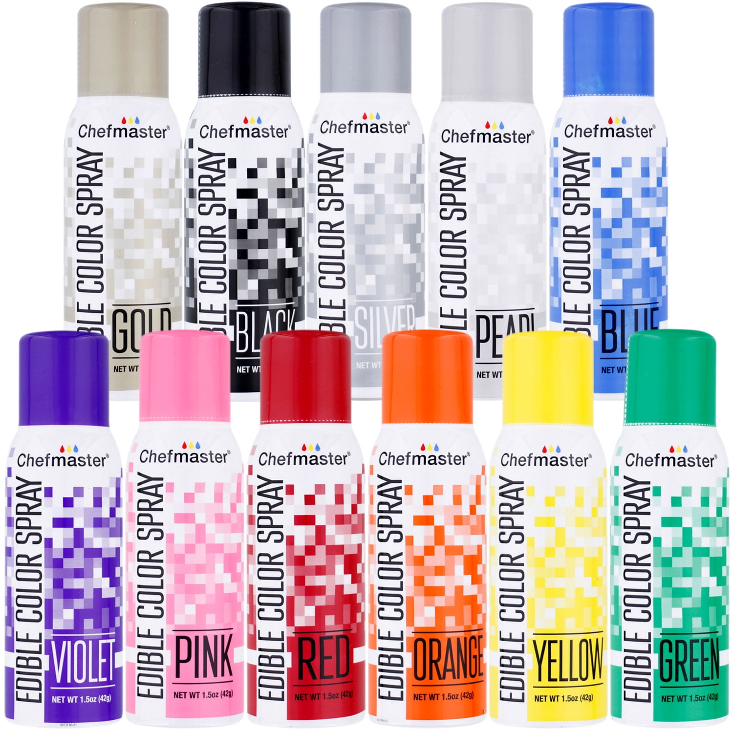 U.S Cake Supply by Chefmaster Edible Spray Cake Decorating Color