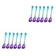 thumbnail image 4 of Injueey Cucharadita de acero inoxidable, 6 uds., tenedor, forma de concha, juego de cubiertos, vajilla, cuchara portátil, café, postres, Type3 NO3, 4 of 6