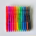 thumbnail image 4 of Erasable Gel Pens, 12 Colors Retractable Fine Point 0.7mm Erasable Pens Clicker, Assorted Color Inks, Make Mistakes Disappear for Drawing Writing Planner, 4 of 6