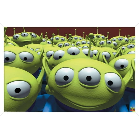 Disney Pixar Toy Story - Aliens Wall Poster, 14.725" x 22.375", Framed