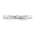 thumbnail image 5 of White Sterling Silver Ring Band Diamond Ice .03ct., 5 of 6