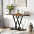 thumbnail image 5 of Tribesigns Console Table, Industrial Hallway Table for Entryway, 43 Inch Entryway Tables Narrow Sofa Table for Living Room, Stable Metal Frame & Easy Assemble, Rustic Brown, 5 of 8