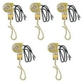 thumbnail image 2 of 5 piezas de cadena de tracción para interruptor de luz de ventilador, control de luces de pared, lámpara de alto rendimiento, ventiladores de techo Oro, 2 of 8