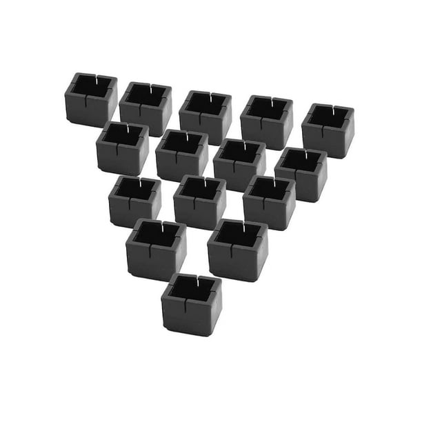 Protectores de piso para patas de silla Tapas cuadradas para patas de silla Tapas de silicona para patas de mesa Tazas Muebles Almohadillas para pies de mesa Cubiertas que evitan r