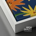 thumbnail image 4 of PixonSign Framed Canvas Print Wall Art Yellow & Orange Flower Print Nature Wilderness Illustrations Modern Art Contemporary Colorful Multicolor for Living Room, Bedroom, Office - 16x24 White, 4 of 5