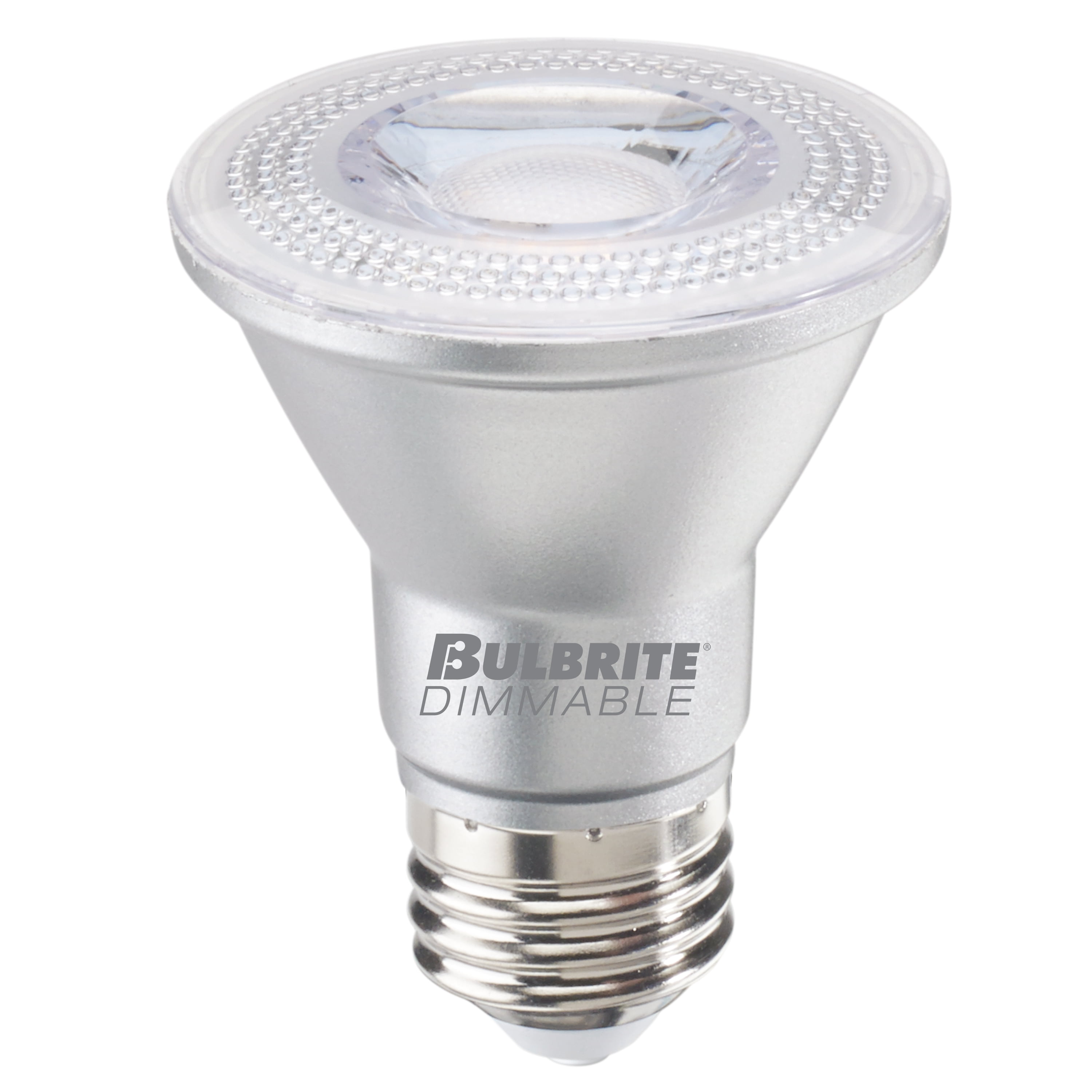 Bulbrite  Pack of (6) 7 Watt Dimmable Narrow Flood PAR20 Medium (E26) LED Bulb - 500 Lumens, 2700K, and 80 CRI