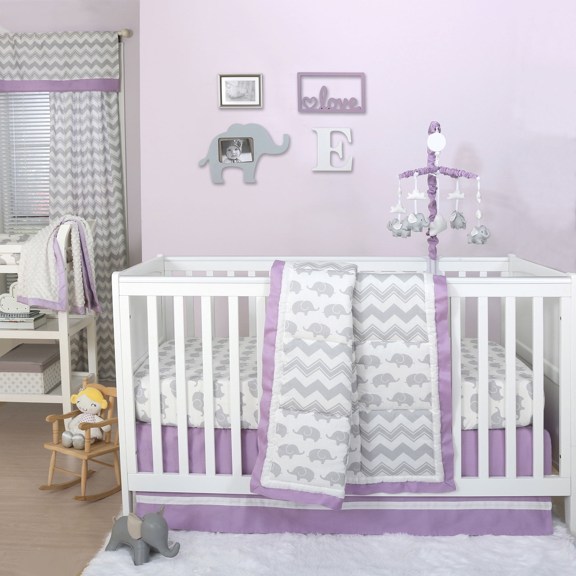 elephant crib bedding walmart