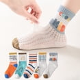 thumbnail image 3 of Ougyinr 1-12 Years Toddler Baby Socks Short Socks Thin Socks Kids Socks Cotton Socks Breathable Socks Cartoon Socks for Boys Girls 5 Pack, 3 of 10