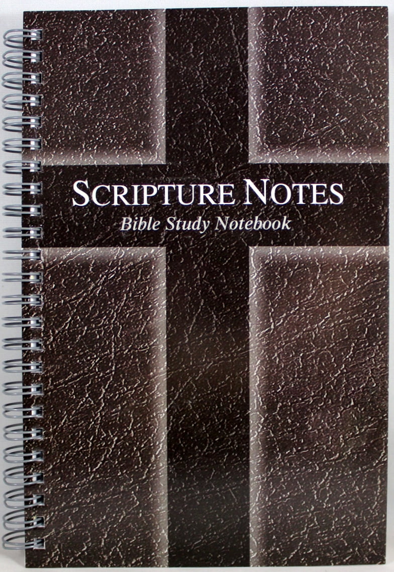 Scripture Notes Bible Study Notebook-Black (Hardcover