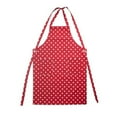 thumbnail image 2 of Dunroven House Adult Apron 34"X28"-Bright Red With White Polka Dots, 2 of 2