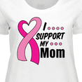 thumbnail image 4 of Inktastic Breast Cancer Awareness I Support My Mom with Pink Ribbon Women's Plus Size T-Shirt, 4 of 5