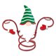 thumbnail image 2 of Soporte para vino tinto de vacaciones Soporte para estante de almacenamiento Botellas de hierro con estilo Fiesta Festival Decoración Bar Hogar Sombrero rojo Sombrero verde Speravity HA009212-02B, 2 of 6
