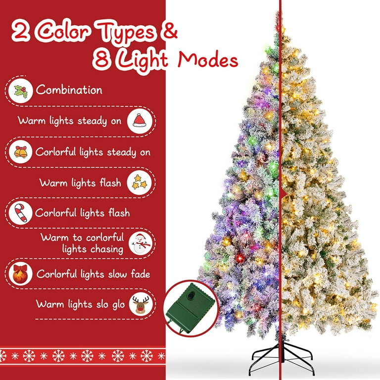 Silver Blessings Tabletop Christmas Tree Adorned With Color