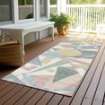 thumbnail image 6 of Addison Rugs Chantille Indoor/Outdoor Transitional Geometric Sky Washable Runner Rug, 2'3" x 7'6", 6 of 6