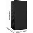 thumbnail image 5 of Weatherproof Fridge Protector for Outdoor and Camping, 61x76x170cm, Durable Black Cover for Home and Travel Storage Needs, 5 of 5