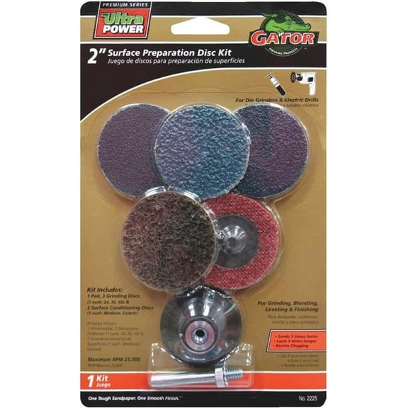 Ali Industries Surface Preparation Sanding Disc Kit 2225