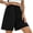 BLACK, variant on TEMOFON Womens Shorts Summer Wide Leg Athletic Shorts Casual Elastic Waist Drawstring Bermuda Shorts with Pockets L