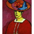 thumbnail image 3 of Alexej von Jawlensky 20x23 Black Modern Framed Museum Art Print Titled - Schokko with Wide-Brimmed Hat (1910), 3 of 5