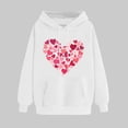 thumbnail image 2 of Fjofpr Valentine Clothes Women Womens Clothes Tops Women's Print Winter Hoodie Pullover Tops Long Sleeved Comfortable Sweatshirt, 2 of 5