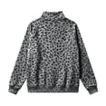 thumbnail image 4 of Trgacdwlo Womens Mockneck Sweatshirt Leopard Print Women Raglan Long Sleeve Shirt Fall Winter Streetwear Pullover Sweaters for Women with Pocket, 4 of 6