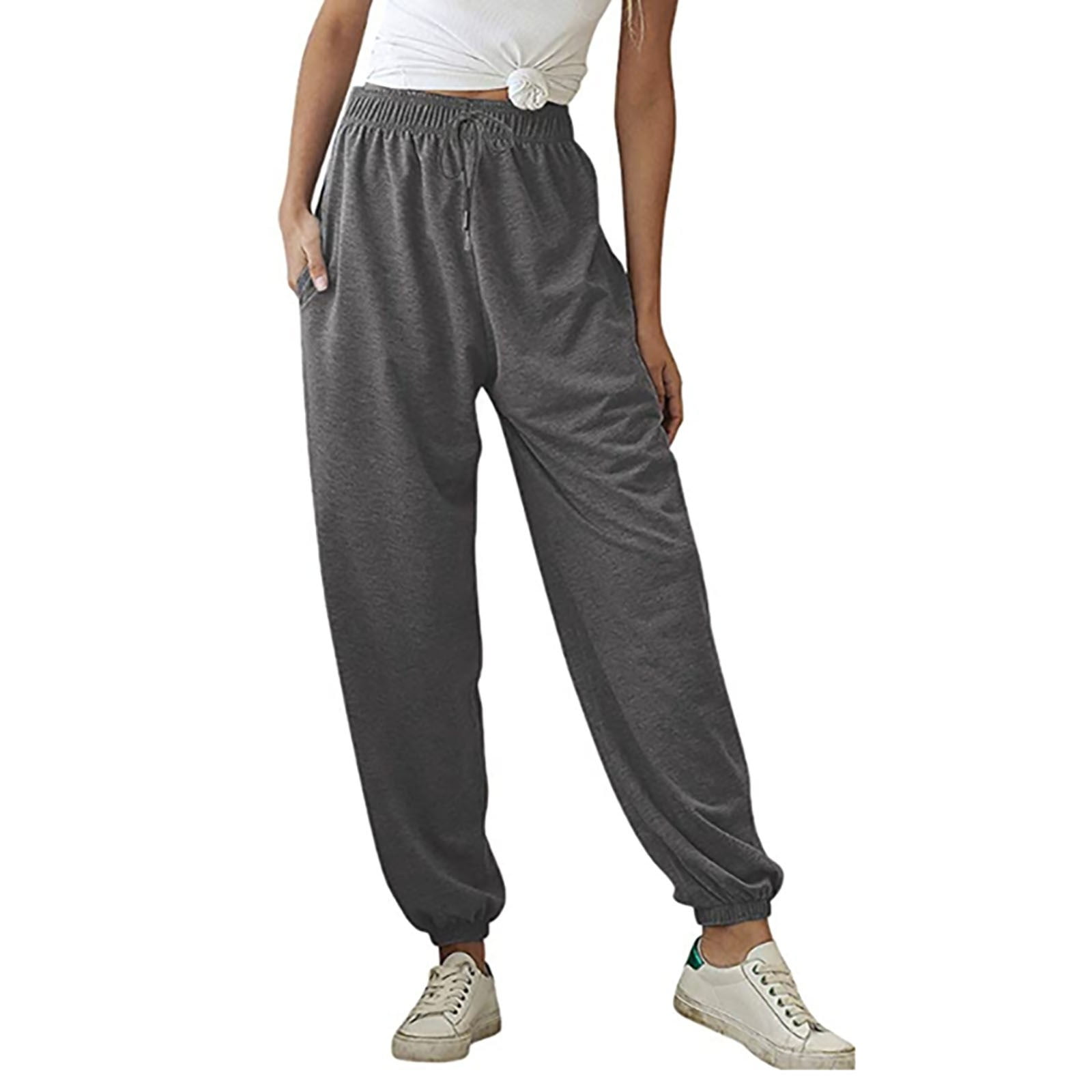 Womens Sweatpants Active Elastic Waist 