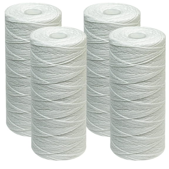 CFS  Polypropylene String Wound Water Filter Cartridges Compatible with Culligan Sediment Filter, Heavy Duty Well Water Filter Models  Whole House Replacement Filter Cartridge  5 Micron 4 Pack