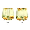 thumbnail image 5 of Vsdgher Sunflowers On A Yellow Background Print Women's Running Double Layer Shorts High Waisted with Pockets Elastic Yoga Workout Athletic Gym Sports, 5 of 8