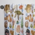 thumbnail image 3 of Designart 'Costal Life Form XII' Nautical & Coastal Curtain Panel, 3 of 5