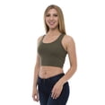 thumbnail image 3 of Tank Top for Women Racerback Croptop Basic Wear, M, Khaki, by Ambesonne, 3 of 3