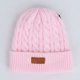 thumbnail image 4 of Gorro de lana para niños con bola de pelo doble de otoño e invierno, gorro de punto para bebé con bola de pelo de mapache de imitación, 4 of 5