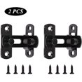 thumbnail image 3 of Pestillo de puerta en ángulo recto 2 piezas pestillo de puerta cerradura de puerta de acero inoxidable hebilla de puerta perno de puerta con tornillo para puertas y ventanas negro esquí esquí Gafas de esquí, 3 of 5