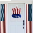 thumbnail image 5 of 4th of July Tinsel Wreath for Front Door, Patriotic Decorations, Glitter Star Shape Red White and Blue American Flag Wreaths for Independence Day Memorial Day Wall Window Home Party Supplies, 5 of 6