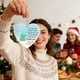 thumbnail image 4 of Adorno de la amistad con forma de corazón de vidrio marino, recuerdo de la amistad, adorno de corazón de la amistad para árbol de Navidad., 4 of 6