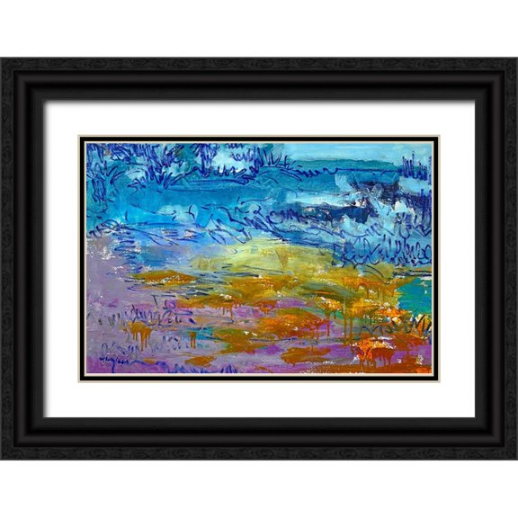 Fagan, Dorothy 14x11 Black Ornate Wood Framed with Double Matting Museum Art Print Titled - Dancing Heart