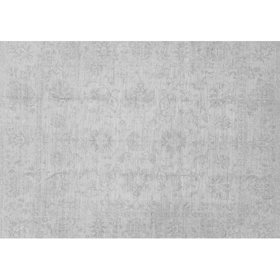Ahgly Company Indoor Rectangle Oriental Gray Traditional Area Rugs, 5' x 7'