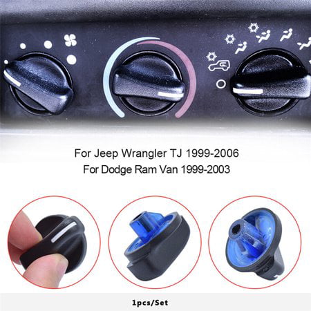 For Jeep Wrangler TJ 1998-2005 AC A/C Heater Control Knob Blower Fan Knob -  