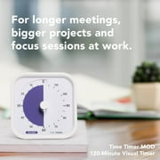 TIME TIMER 120 Minute MOD Education Edition ⁠— Visual Timer with Time Timer App (White - 120min)
