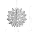 thumbnail image 3 of Cqxid Hangs Under $10 Paper Snowflakes With Lights Light Up Paper Snowflakes Snowflake Paper Paper Snowflake With Lights Lighted Paper Snowflakes For Winter Christmas Interior Decoration, 3 of 9